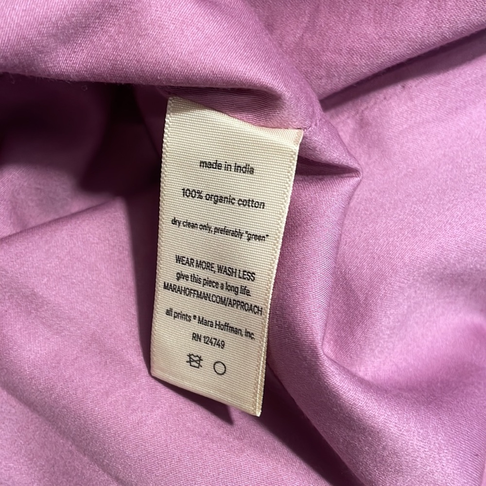 Mara Hoffman Georgia Color Block Midi Dress w V Back - Picture 11 of 11